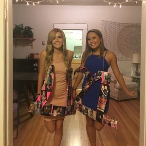 Blue night out dress